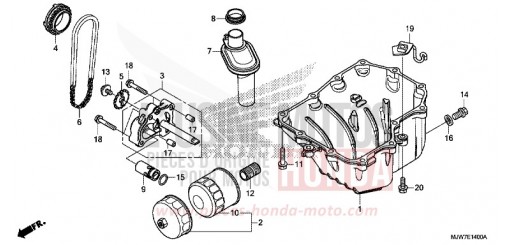 OIL PAN/OIL PUMP CB500FAJ de 2018